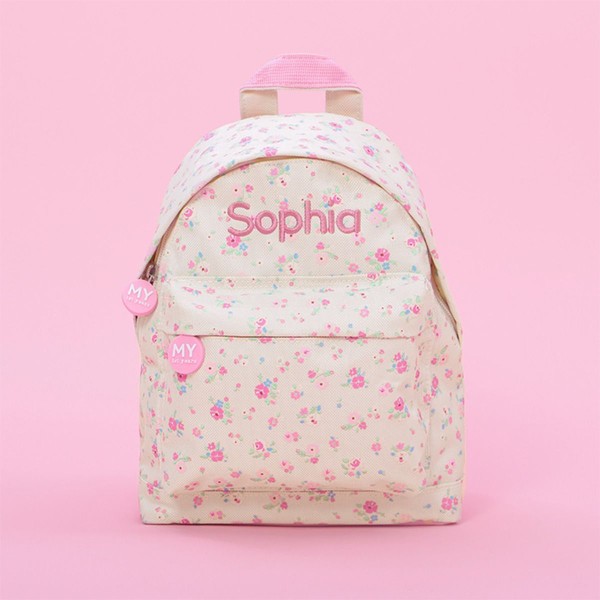 Personalised Ditsy Print Mini Backpack from My 1st Years