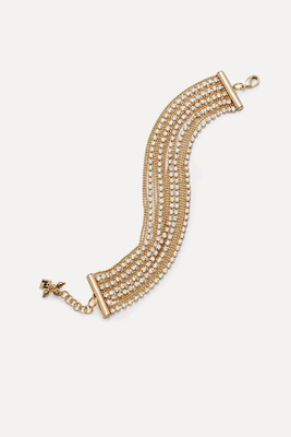 Gold Tone Crystal Bracelet from Rosantica 