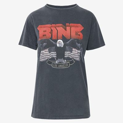 Vintage Bing Black Tee from Anine Bing