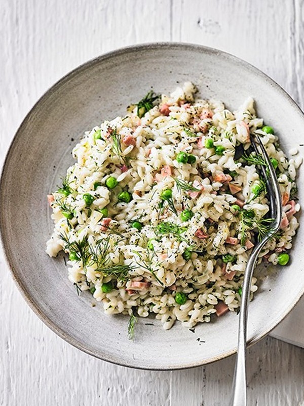 Creamy Pea & Gammon Risotto