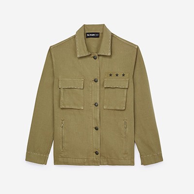 Khaki Denim Jacket from The Kooples