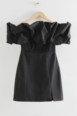 Off-Shoulder Ruffled Mini Dress from & Other Stories