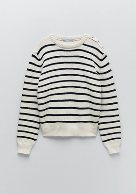 Striped Knit Sweater  from Zara