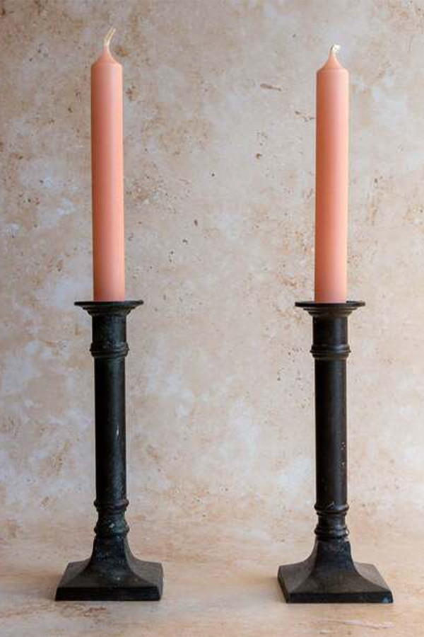 Pair Of Antique Victorian Candlestick Holders from Vinterior