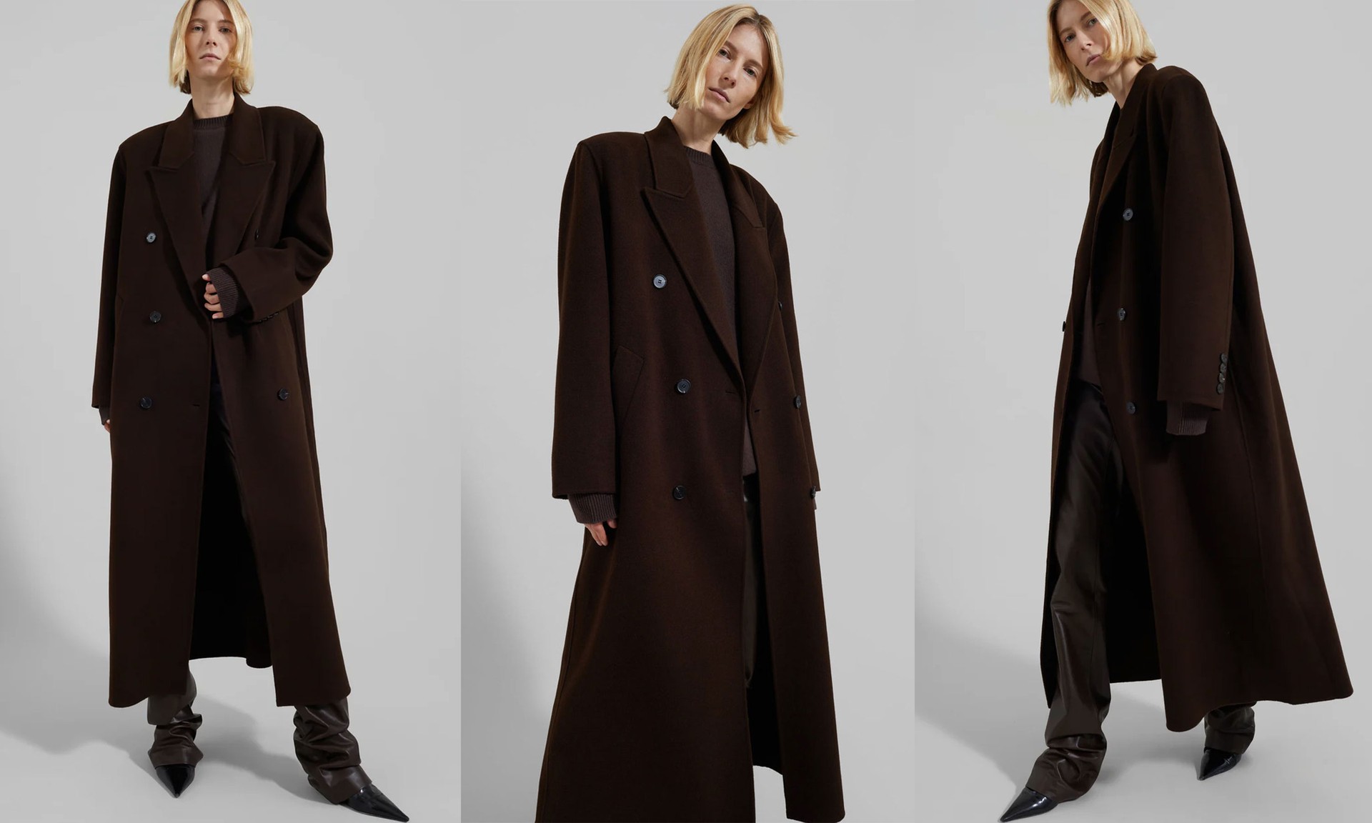 Gaia Double Breasted Coat from The Frankie Shop