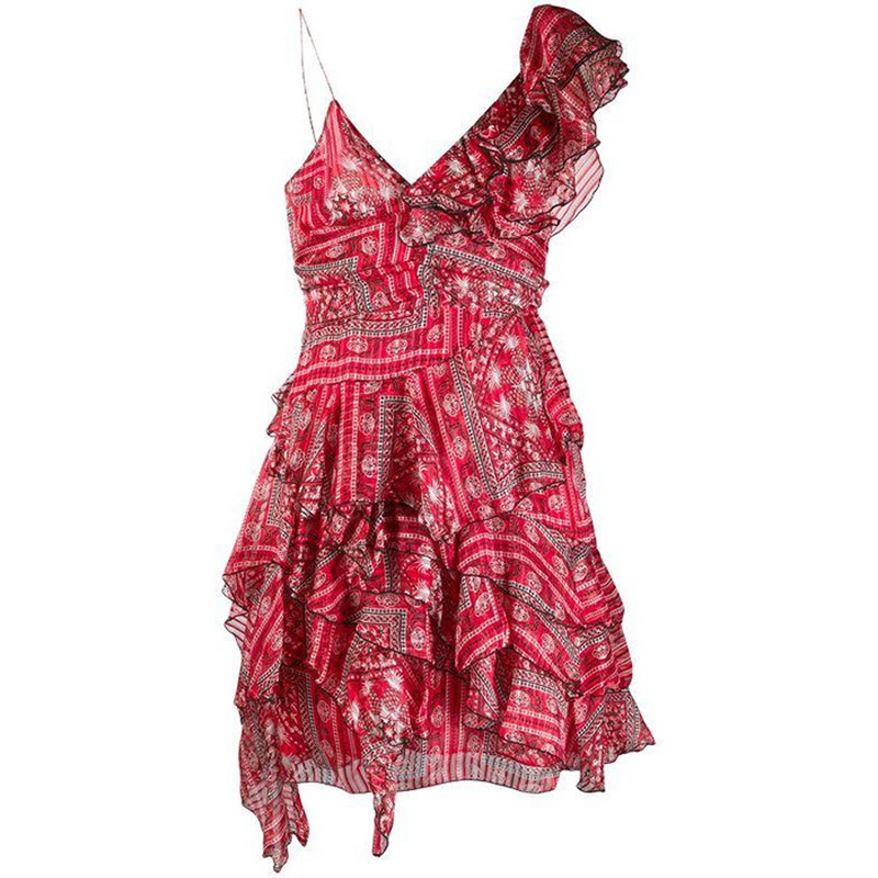 Asymmetric Ruffle Mini Dress from Isabel Marant