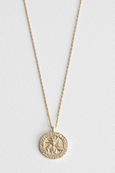 Bee Embossed Pendant Necklace from & Other Stories