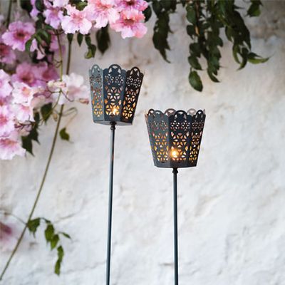 Filigree Torch Lanterns  from The White Company 