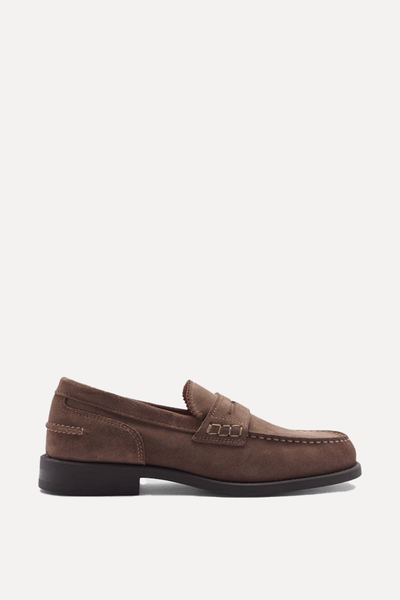 Suede Leather Loafers from Mango