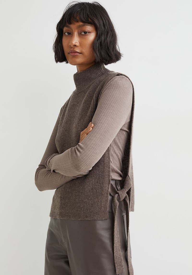 Ribbed Wool Sweater Vest from H&M