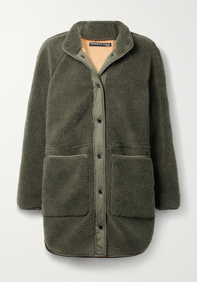 Sullie Shell-Trimmed Faux Shearling Jacket from Veronica Beard