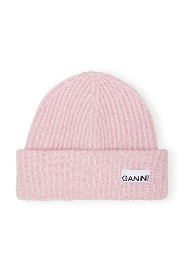 Ribbed Wool Beanie from Ganni