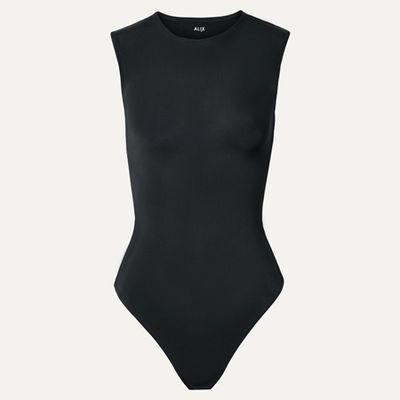 Lenox Stretch-Jersey Thong Bodysuit from Alix NYC