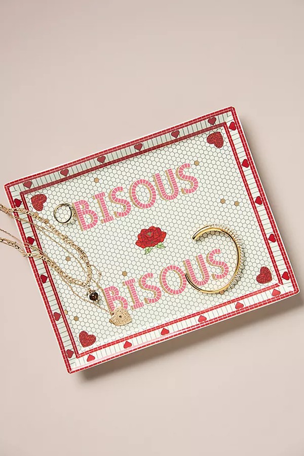 Bistro Valentine Tile Stoneware Vanity Tray from  Anthropologie