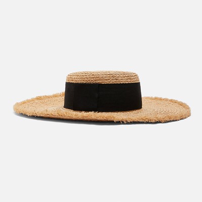 Raffia Hat With Ribbon from Zara