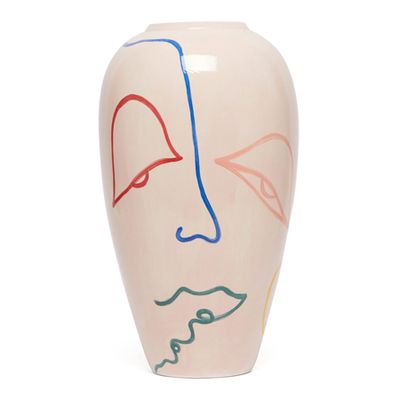Face Hand-Painted Vase from Venetia Berry