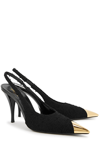 Maike Dream 90 bouclé Slingback Pumps from Saint Laurent