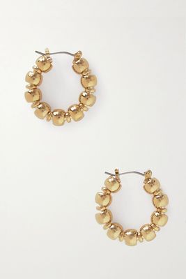 Maremma Recycled Gold-Plated Hoop Earrings from Laura Lombardi