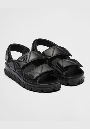 Logo-Strap Chunky Sandals from Prada