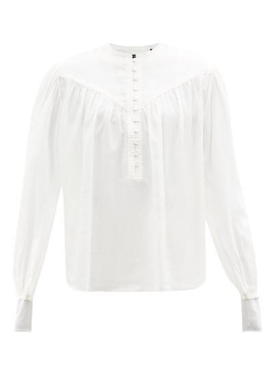 White Buttoned Blouse from Isabel Marant