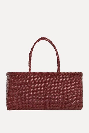 Braided Leather Bag from Mango