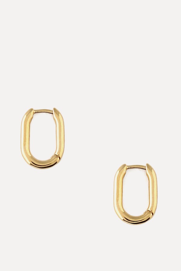 Mini Oval Hoop Earrings from Orelia