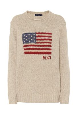 Flag Cotton and Linen Blend Sweater from Polo Ralph Lauren