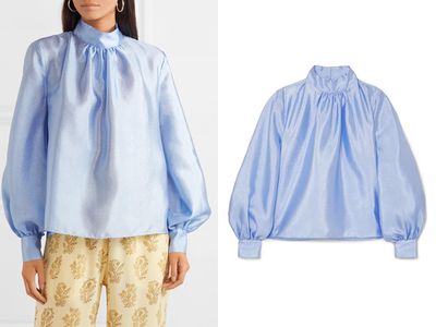 Eddy Hammered-Satin Blouse from Stine Goya