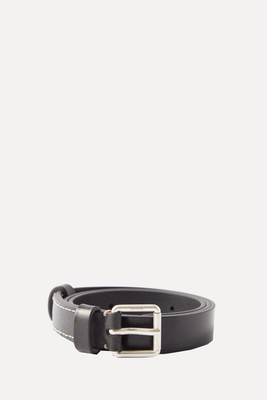Topstitched Leather Belt from Lemaire