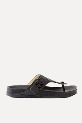 Comfort Anagram-Buckle 35 Leather Sandals from Loewe