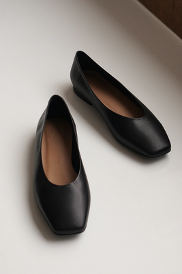 Nikki Leather Flats from Flattered