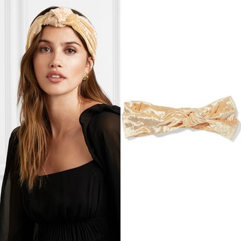 Knotted Velvet Headband from Rosetta Getty