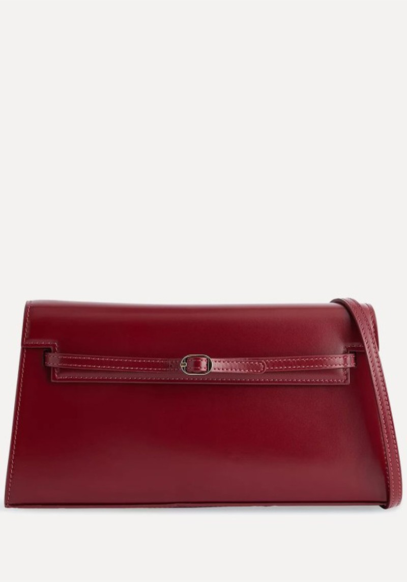 Belted Leather Shoulder Bag