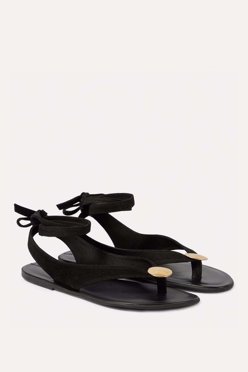 Charm Leather Thong Sandals from The Row