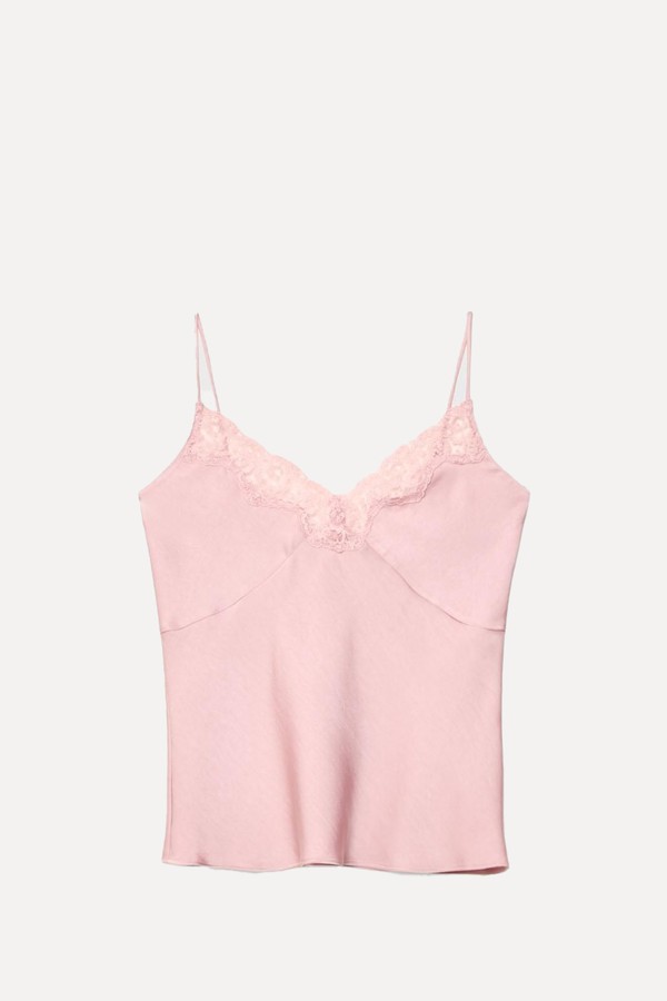 Glossy Lace Top