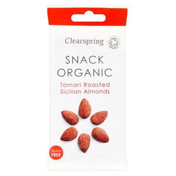 Gluten Free Organic Tamari Roasted Almonds from Clearspring
