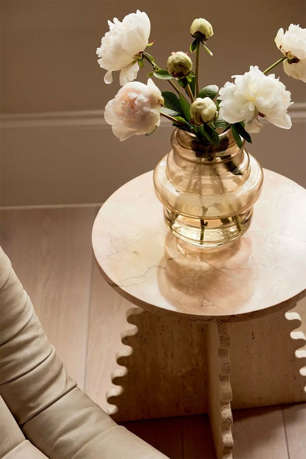 Tia Marble-Top Side Table from Anthropologie