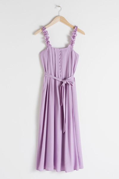 Ruffle Strap Midi Dress from & Other Stories