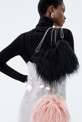 Faux Fur Handbag from Zara