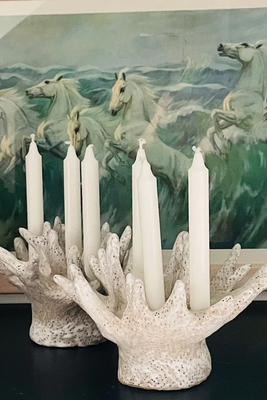 Ceramic Coral Candelabra from Charlotte Cadzow