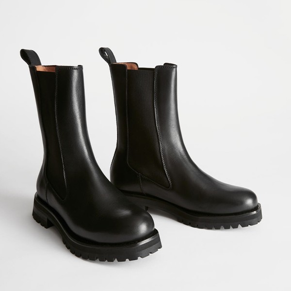 Chunky Sole Leather Chelsea Boots from & Other Stories