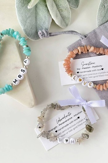 Personalised Gemstone Crystal Energy Bracelet