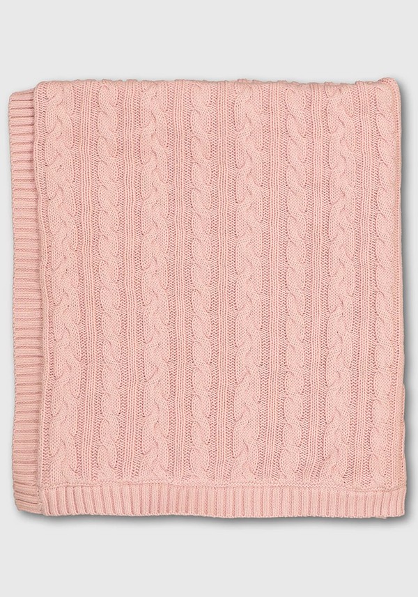 Pink Organic Cellular-Style Blanket