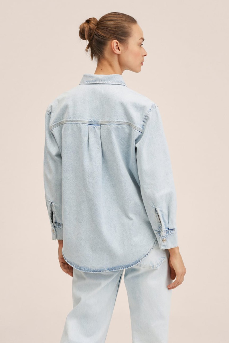 Oversized Denim Overshirt from Mango