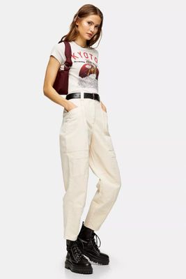 Seamed Casual Peg Trousers from Topshop