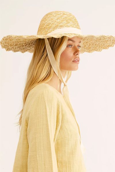 Scalloped Straw Hat from Free People