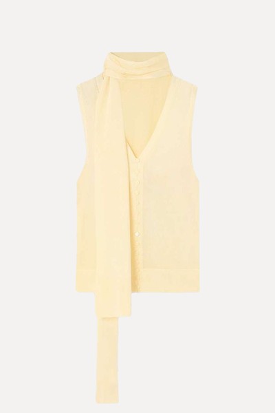 Maestra Scarf-Detailed Knitted Top from Jacquemus