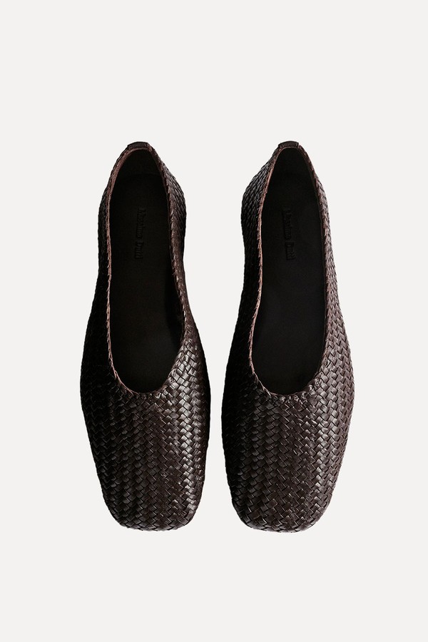 Braided Leather Ballet Flats