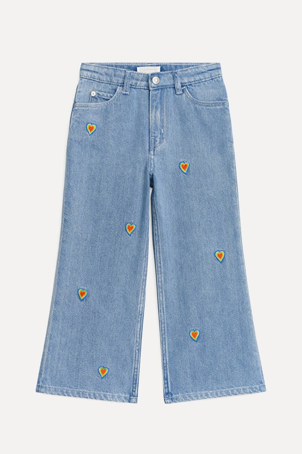 Embroidered Flared Jeans from ARKET