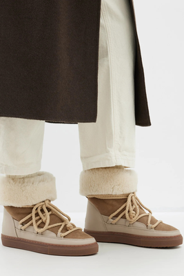 Classic Rolled-Cuff Suede Lace-Up Boots  from Inuikii 